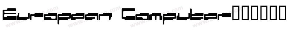 European Computer字体转换